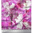 thumbnail image 1 of Soimoi Cotton Duck Fabric Snowflake & Tree Watercolor Print Fabric by Yard 42 Inch Wide, 1 of 3