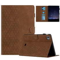 Dteck Case for 2024 iPad Pro 11 Inch, Premium PU Leather Card Slots Adjustable Stand Cover with Auto Sleep/Wake Feature Protective Case for iPad Pro 11 Inch 5th Generation (M4) 2024, Brown
