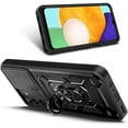 thumbnail image 2 of Nagebee Phone Case Compatible for Samsung Galaxy A14 5G with Tempered Glass Screen Protector (Full Coverage), Full-Body Camera Cover Protective Military-Grade, Magnetic Car Mount Ring Holder (Black), 2 of 7