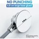 thumbnail image 3 of BR Soporte de ducha de mano de porcelana blanca ajustable de 360 ​​grados, 3 of 4