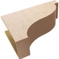 thumbnail image 6 of 11"W x 33"D x 22"H Classic Garner Rough Cedar Woodgrain TimberThane Corbel, Primed Tan, 6 of 6