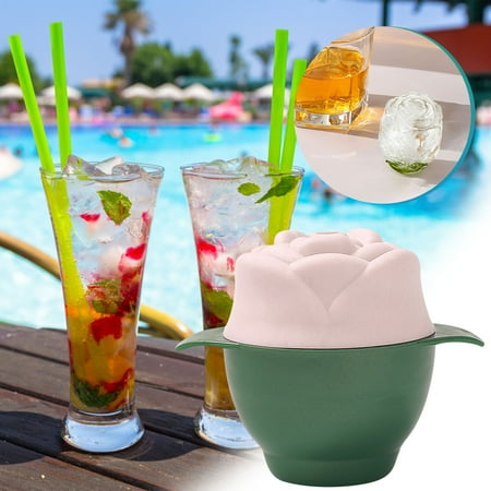 

Tfalo Ice Cube Tray Kitchen Silicone Make A Container Ice Box Single Rose Flower Frozen Make A Container Diy Ice Ball Maker Whiskey Ice Tray Sphere Ice Make A Container Easy Demoulding