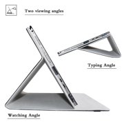 Labanema 12.3 Dell Latitude 7200 2-in-1 Business Laptop Case, PU Leather Folio Stand Protective Case, Cover for 12.3 Dell Latitude 7200 2-in-1 Business Laptop (Black)