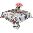 thumbnail image 2 of Christmas Table Cloth Waterproof Tablecloths, Farmhouse Snowman Xmas Tree Snowflake Tablecloth Dining Table Cover for Kitchen Party Tabletop Outdoor, Square Tablecloth 54x54 Inch, 2 of 9