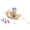 Apricot, variant on Realistic Boat Miniature Model Figurine Doll House Furniture Kids Role Play Toy