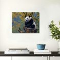 thumbnail image 2 of Acheng Happy Panda Cub Cute Animal Poster Print Art Picture 10749 Poster Canvas Prints Wall Art For Home Office Decorations  16x12inch, 2 of 6