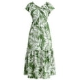 thumbnail image 2 of Sofia Jeans Women's and Women's Plus V Neck Dress with Flutter Sleeves, Below Calf Length, Sizes XS-4X, 2 of 4