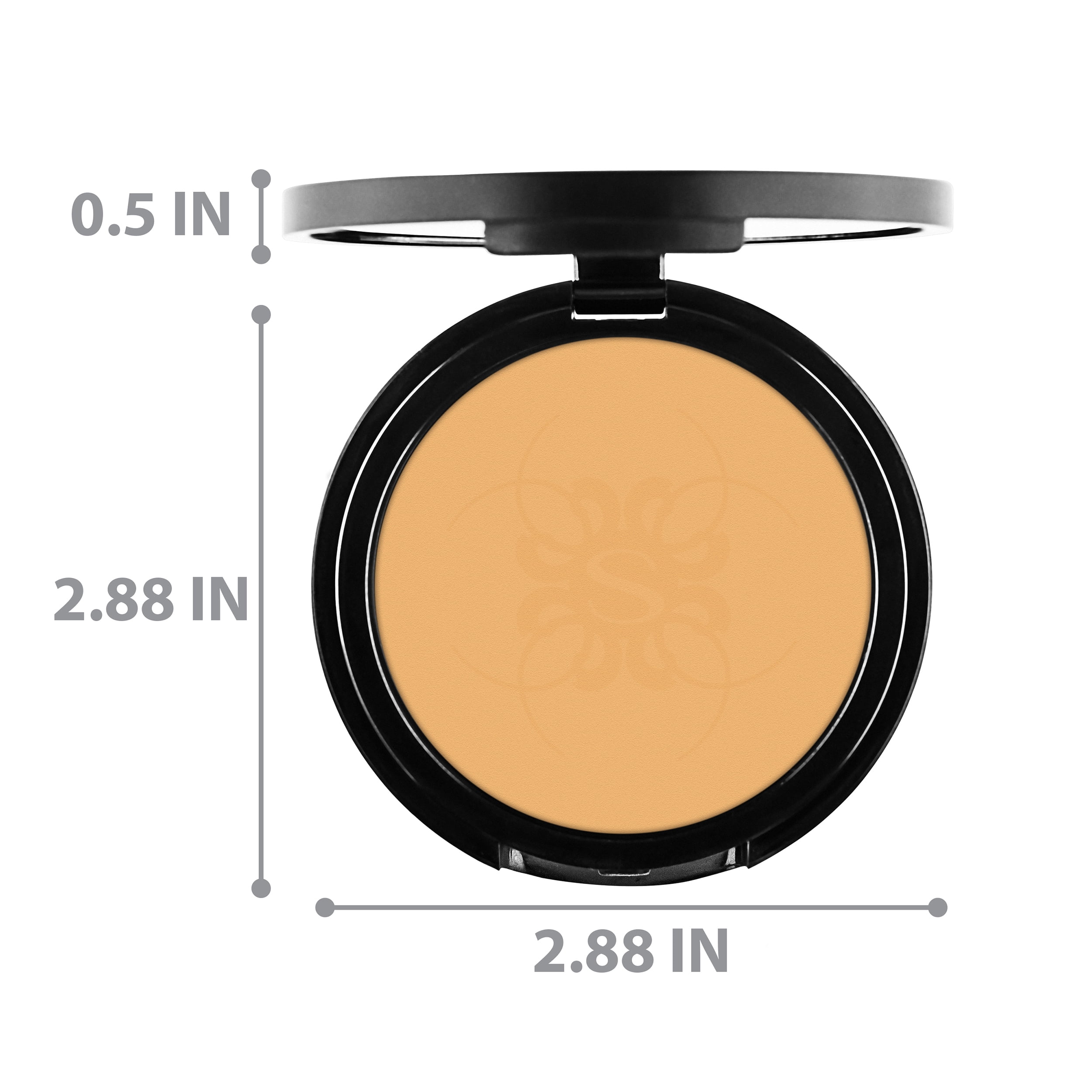 SHANY Two Way Compact Pressed Powder Foundation, Wet and Dry Formula, Talc Free, Paraben Free, Made in USA - Buff