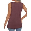 thumbnail image 3 of MOSHU 3 Pack Tank Tops for Women Plus Size V Neck Shirts Sleeveless Women Shirts Flowy Loose Fit Tops Summer Outfits, 3 of 8