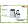 thumbnail image 4 of 15mm x 3/8" Drive 6 Point Shallow Supertorque™ Socket, Chrome Finish. Not Suitable For Impact Use. Williams® USA # JHWBM-615, 4 of 7