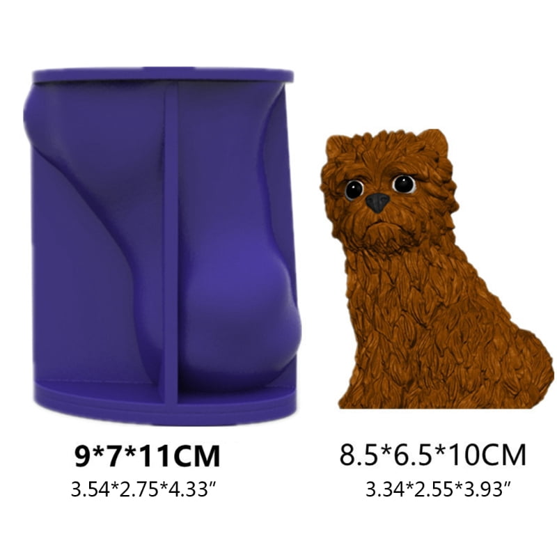 Cute Dog Silicone Mold Epoxy Plaster Mold Making Soap Candle Jewelry