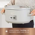 thumbnail image 4 of Crockpot® 7-Quart Cook & Carry® Slow Cooker, Mushroom, 4 of 6