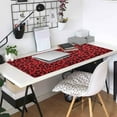 thumbnail image 5 of Red Leopard Print Cheetah Large Gaming Mouse Pad Big Mousepad Mice Keyboard Mat with Non-Slip Rubber Base for Computer Laptop Home & Office, 31.5 X 11.8 inch, 5 of 6
