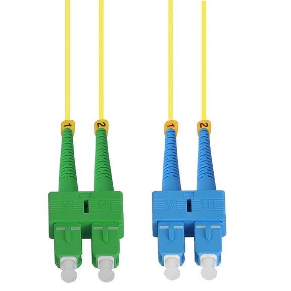 ACCL 1m SC/UPC-SC/APC Singlemode Duplex Fiber Optic Patch Cable, 1 Pack
