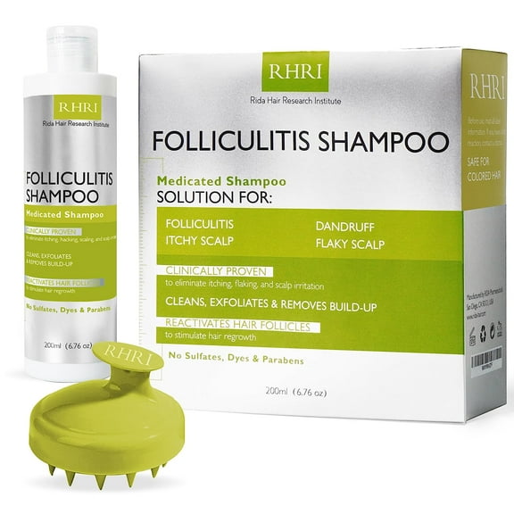 Anti Fungal Folliculitis Shampoo, Seborrheic Dermatitis Shampoo, Anti Dandruff Shampoo, Folliculitis Treatment, Dandruff Treatment, Scalp Psoriasis Treatment, Relieve From Itchy & Dry Scalp