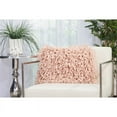 thumbnail image 2 of Nourison Skinny Fugga Shag Decorative Throw Pillow, 14" x 20", Rose, 2 of 3