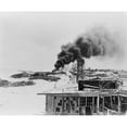 thumbnail image 2 of Smoke Rising From Burning Oil Tanks On Sand Island History (36 x 24), 2 of 2