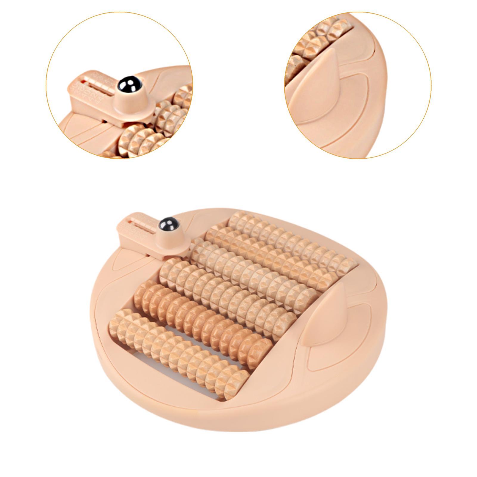 Wswqop Foot Roller Massager Foot Roller Ergonomic Versatile for Workers Housewives Home light brown