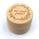thumbnail image 4 of leyfeng Caja redonda de madera para anillos de bodas de haya con letra How About Forever On The Surface, 4 of 8