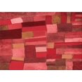 thumbnail image 1 of Ahgly Company Machine Washable Indoor Rectangle Transitional Red Area Rugs, 8' x 10', 1 of 7