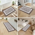thumbnail image 5 of Findosom 3pcs Bathroom Rugs Set with U-Shaped Mat, Non Slip, Quick Drying, Ultra Soft and Water Absorbent Bath Rug Mat Carpet Machine Washable 18"x26"+18"x48"+U Shape 20"x24" Coffee, 5 of 10