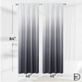thumbnail image 6 of Dainty Home Ombre Darkening Curtains in Black - for Bedroom and Living Room - Elevate your Space with this Set of 2 Light-Filtering Drapes, with Rod Pocket Header- 40"W x 84"L - Machine Washable, 6 of 7