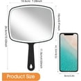 thumbnail image 2 of Large Handheld Mirror, Premium Hand Mirror with Handle 18.5x15cm/7.1x5.9inch Handheld Mirror Square Handheld Makeup Mirror with Handle for Barber Hairdressing, 2 of 5