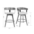 thumbnail image 4 of Set of 2 Alpha Blue-gray Velvet Chair with Brushed Golden Steel Legs, 4 of 8