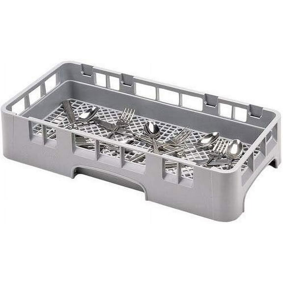 Cambro HFR258151 Camrack Polypropylene Flatware Washing Rack, Half Size, Soft Gray