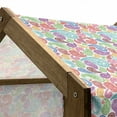 thumbnail image 5 of Paisley Pet House, Modern Teardrop Shaped Striped Oriental Pattern with Flowers and Leaves Art, Outdoor & Indoor Portable Dog Kennel with Pillow and Cover, 5 Sizes, Multicolor, by Ambesonne, 5 of 5