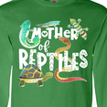thumbnail image 4 of Inktastic Mother of Reptiles Cute Turtle, Lizards, Snake Long Sleeve T-Shirt, 4 of 5