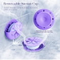 thumbnail image 2 of Plato vaporizador de ducha SHARLOVY Purple con soporte para ventosas, 2 of 7