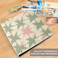 thumbnail image 4 of FORMRS 3 Ring Photo Album 4"x6" Self Adhesive Large Capacity PU Leather Cover, Pink and Green Geometric, 4 of 8