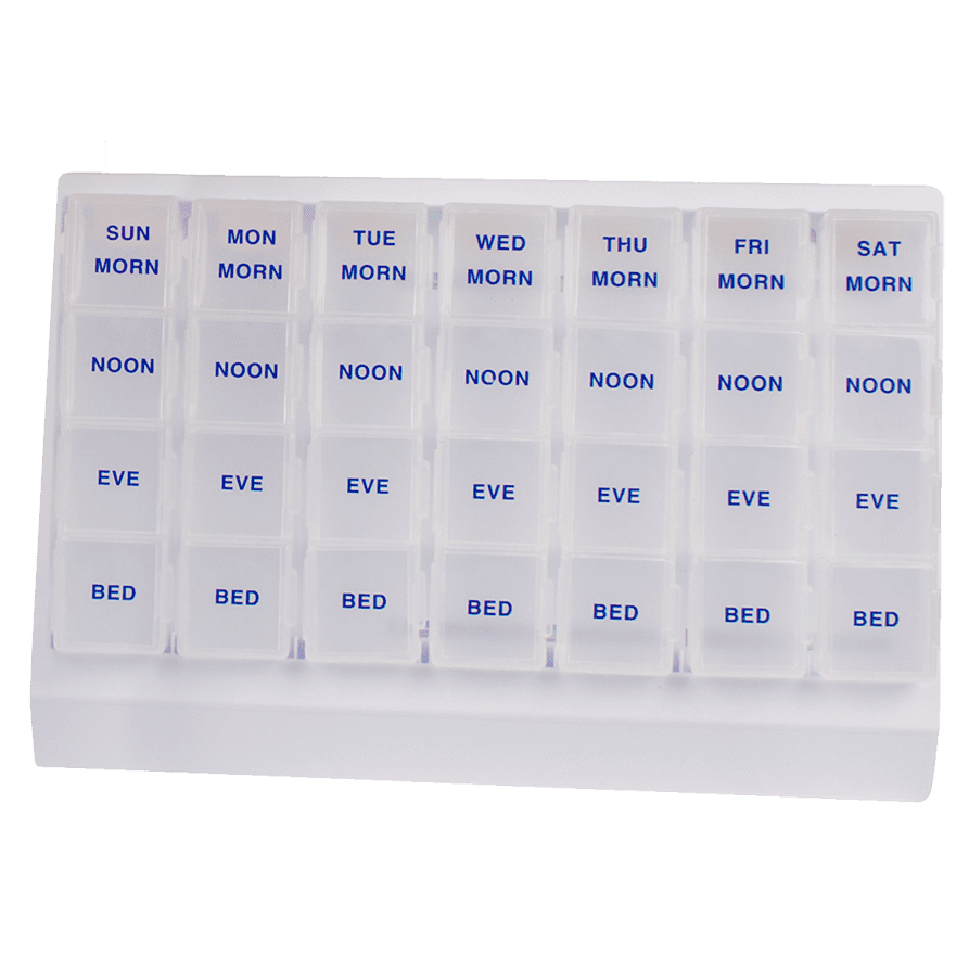 AcuLife One Week (7Day) Pill Organizer with Removable Large Daily