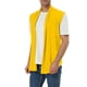 thumbnail image 1 of INSPIRAR CHIC Chaleco de Hombre Sin Mangas con Frente Abierto y Dobladillo Asimétrico 42 Amarillo, 1 of 7