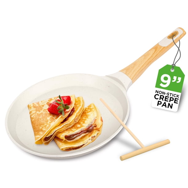 Panquequera NutriChef de 24 cm antiadherente con recubrimiento de mármol