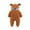 Brown, variant on Baby Boy Girls Winter Warm Rompers Unisex Newborn Fleece Outfits Bodysuits Newborn Baby Winter Girls Boys Clothes Warm Animal Bear Ears Overall Rompers Hooded Jumpsuit Brown 0-3 Months