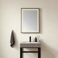 thumbnail image 2 of Vinnova Teruel 24" Rectangle Black Framed LED Wall Mount Bathroom Vanity Mirror, 2 of 9