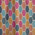 thumbnail image 4 of DESIGN ART Designart 'Retro Geometric Pattern' Modern Curtain Single Panel 52 in. wide x 120 in. high - 1 Panel 120 Inches, 4 of 5