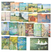 The Gifted Stationery Wall Art Monet Poster Set - 20 Pack, 13 x 19 in, Multicolor - Office & Dorm Room Wall Decor - Apartment Decor & Aesthetic Art Prints