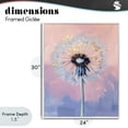 thumbnail image 4 of Stupell Industries Contemporary Pastel Dandelion with Gold Seeds White Framed Giclee Art, 24 x 30, by The Prints Vibe, 4 of 8