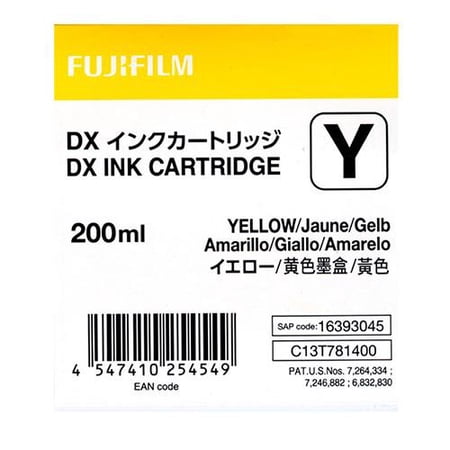 dx vividia ink cartridge 200 ml for frontier-s printer - yellow