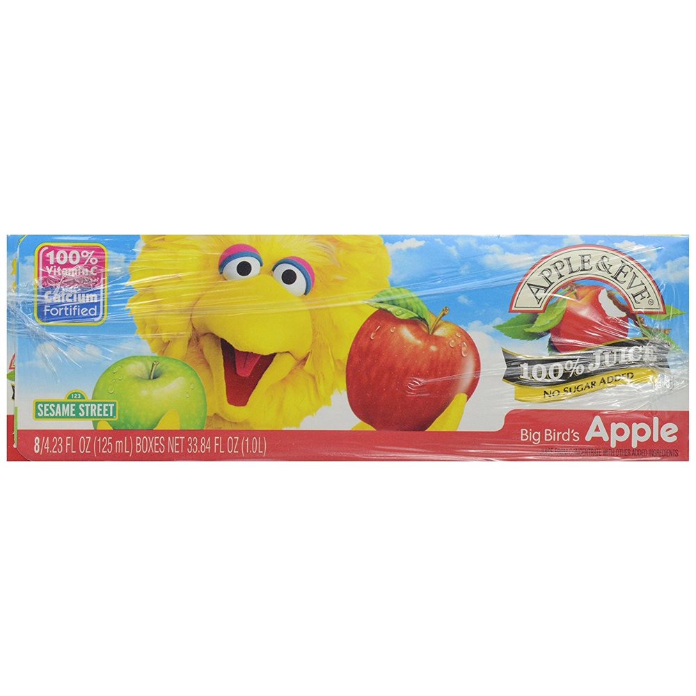 Apple & Eve 100 Juice Big Bird's Apple, 8 ct, Made with pure juice and