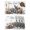 Grey Brown, variant on Rabbits Pine Cone Placemats Set of 12, Sweet Home Texture Grey Plaid Farmhouse Placemats for Dining Table, Place Mats for Kitchen Tabletop, Waterproof Wipeable Dining Table Mats Set