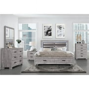 Global Furniture USA NOLAN-GREY-KBG Nolan Gray King Size Bed Group