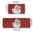 thumbnail image 2 of Christmas Kitchen Carpet (2 Pieces) Merry Christmas Kitchen Carpet Washable Cushion Comfortable Kitchen Carpet Set 2PCS Doormat, 2 of 6