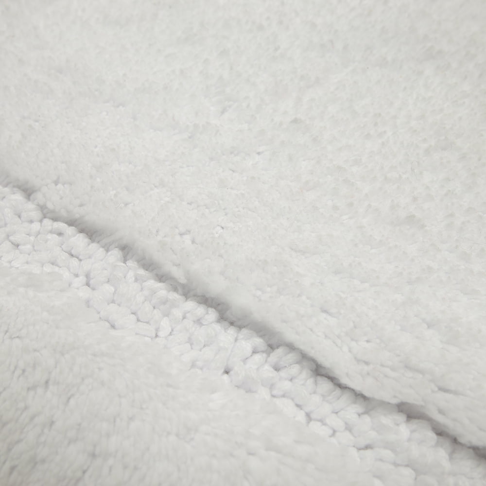 Mohawk Home Regency Plush Stain/Fade Resistant Non-Slip Machine Washable Bath Mat, White, 2' 3" x 3' 9"