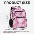 thumbnail image 7 of Jeiento Cute Axolotl Toddler Preschool Bookbag 13.5", Large Compartment Kids Backpack with Mesh Sides, Cherry Blossom Multi-Pocket Design for Girls Daycare, 7 of 7