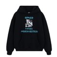 thumbnail image 3 of Sudadera con capucha estampada de polar y grietas, 3 of 5