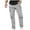 Gray, variant on Lovskoo Men's Cargo Pants Casual Multiple Pockets Outdoor Straight Leg Fitness Pants Trousers Black